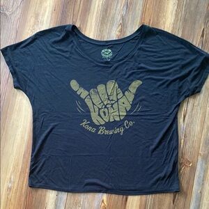 Women's Black Graphic Top